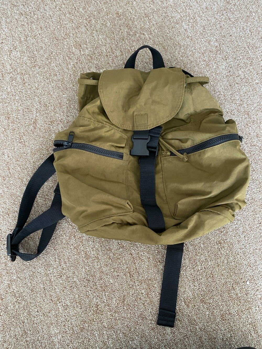 Baggu Olive Green Backpack